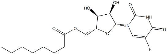 5-Fluoro-5'-O-octanoyluridine 구조식 이미지