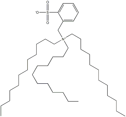 N,N,N-Tridodecyl-2-sulfonatobenzenemethanaminium Structure