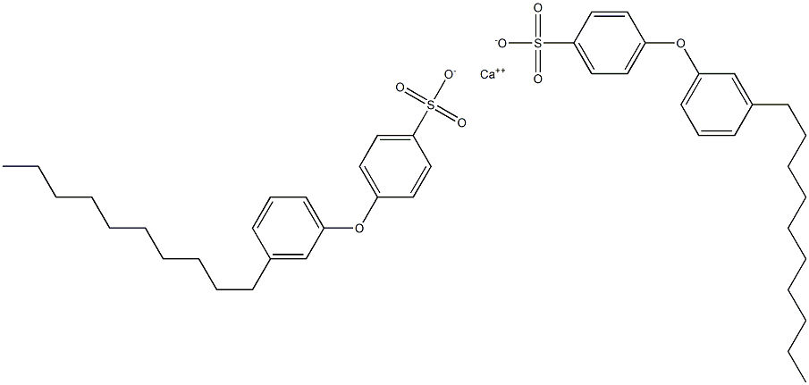 Bis[4-(3-decylphenoxy)benzenesulfonic acid]calcium salt 구조식 이미지