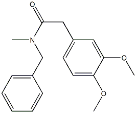 N-Methyl-N-(benzyl)-2-(3,4-dimethoxyphenyl)acetamide Structure