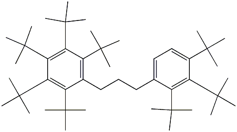 1-(Penta-tert-butylphenyl)-3-(2,3,4-tri-tert-butylphenyl)propane Structure