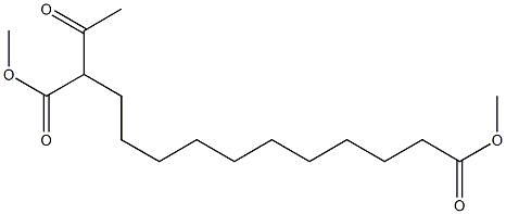 2-Acetyltridecanedioic acid dimethyl ester 구조식 이미지