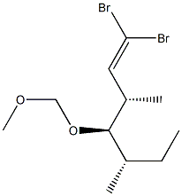 (3S,4R,5S)-1,1-Dibromo-3,5-dimethyl-4-methoxymethoxy-1-heptene 구조식 이미지