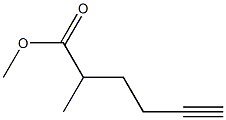 5-Hexyne-2-carboxylic acid methyl ester Structure