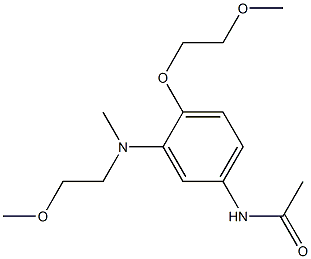 4'-(2-Methoxyethoxy)-3'-[N-methyl-N-(2-methoxyethyl)amino]acetanilide 구조식 이미지