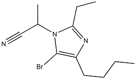 5-Bromo-4-butyl-1-(1-cyanoethyl)-2-ethyl-1H-imidazole Structure