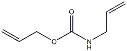 Allylcarbamic acid allyl ester 구조식 이미지