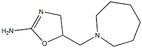 2-Amino-5-[(hexahydro-1H-azepin)-1-ylmethyl]-2-oxazoline 구조식 이미지