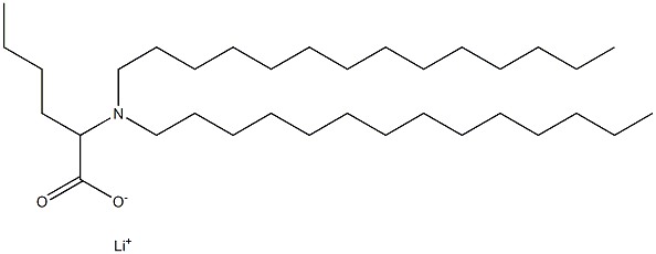 2-(Ditetradecylamino)hexanoic acid lithium salt Structure