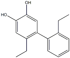 4-(2-Ethylphenyl)-5-ethylbenzene-1,2-diol 구조식 이미지