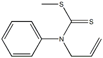 N-(Phenyl)-N-(2-propenyl)dithiocarbamic acid methyl ester Structure