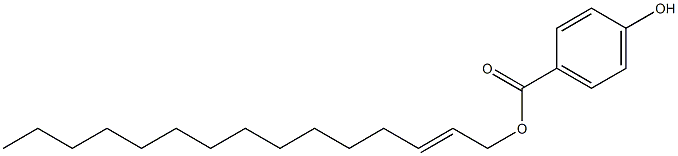 4-Hydroxybenzoic acid 2-pentadecenyl ester Structure