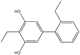 5-(2-Ethylphenyl)-2-ethylbenzene-1,3-diol 구조식 이미지