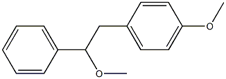 1-(Phenyl)-2-(4-methoxyphenyl)-1-methoxyethane Structure