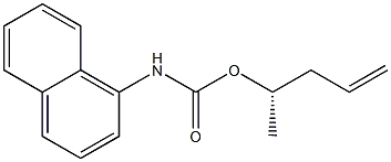 (+)-N-(1-Naphtyl)carbamic acid (S)-4-pentene-2-yl ester 구조식 이미지