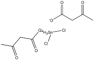 Bis(acetylacetic acid)dichlorotin(IV) salt Structure