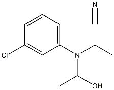 N-(1-Cyanoethyl)-N-(1-hydroxyethyl)-m-chloroaniline Structure