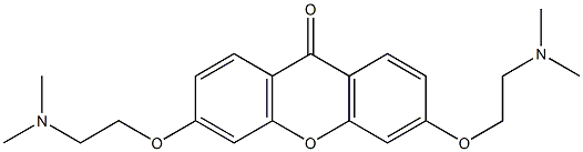 3,6-Bis[2-(dimethylamino)ethoxy]-9H-xanthen-9-one 구조식 이미지