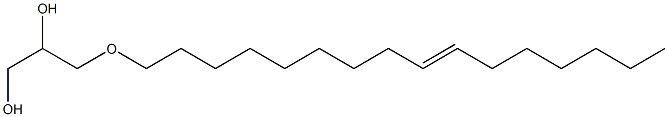 3-[9-Hexadecenyloxy]-1,2-propanediol Structure