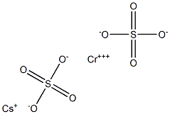 Cesium chromium(III) sulfate 구조식 이미지