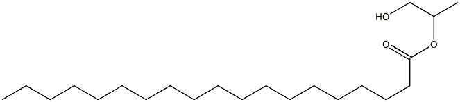 Nonadecanoic acid 2-hydroxy-1-methylethyl ester Structure