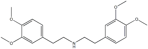 N-[2-(3,4-Dimethoxyphenyl)ethyl]-3,4-dimethoxybenzeneethanamine 구조식 이미지