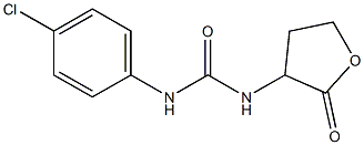 1-(p-Chlorophenyl)-3-(2-oxotetrahydrofuran-3-yl)urea 구조식 이미지