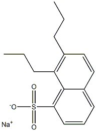 7,8-Dipropyl-1-naphthalenesulfonic acid sodium salt 구조식 이미지