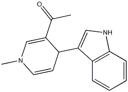 1,4-Dihydro-1-methyl-4-(1H-indol-3-yl)-3-acetylpyridine Structure