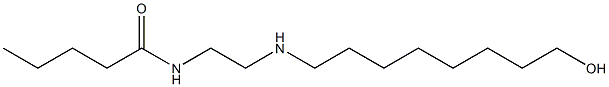 N-[2-[(8-Hydroxyoctyl)amino]ethyl]valeramide Structure