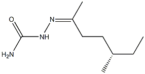 [S,(+)]-5-Methyl-2-heptanonesemicarbazone 구조식 이미지