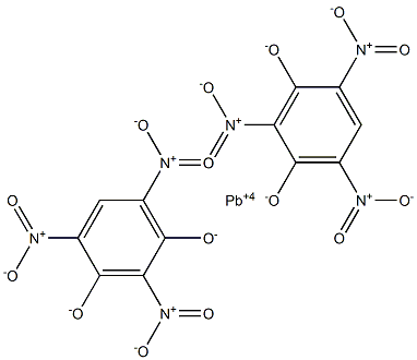 Lead(IV)bis(2,4,6-trinitrobenzene-1,3-diolate) Structure