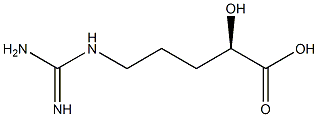 [R,(+)]-5-Guanidino-2-hydroxyvaleric acid 구조식 이미지