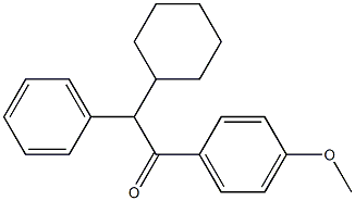 2-Cyclohexyl-1-(4-methoxyphenyl)-2-phenylethanone 구조식 이미지
