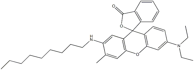 3'-Diethylamino-6'-methyl-7'-nonylaminospiro[isobenzofuran-1(3H),9'-[9H]xanthen]-3-one Structure