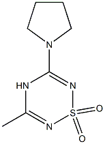 5-(Pyrrolidin-1-yl)-3-methyl-4H-1,2,4,6-thiatriazine 1,1-dioxide Structure