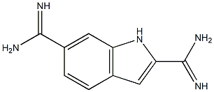 1H-Indole-2,6-dicarboxamidine 구조식 이미지