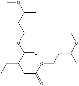 Ethylsuccinic acid bis(3-methoxybutyl) ester 구조식 이미지