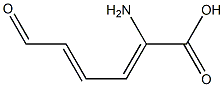 2-Amino-6-oxo-2,4-hexadienoic acid Structure