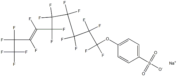 p-(Nonadecafluoro-7-decenyloxy)benzenesulfonic acid sodium salt 구조식 이미지