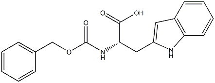 (S)-2-(Benzyloxycarbonylamino)-3-(1H-indol-2-yl)propionic acid Structure