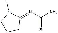 1-Methyl-2-[[amino(thioxo)methyl]imino]pyrrolidine Structure