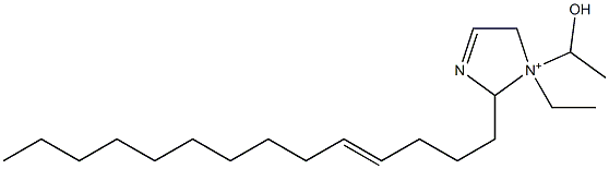 1-Ethyl-1-(1-hydroxyethyl)-2-(4-tetradecenyl)-3-imidazoline-1-ium 구조식 이미지