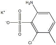 2-Amino-6-chloro-5-methylbenzenesulfonic acid potassium salt 구조식 이미지