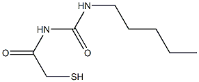 N-(Pentylcarbamoyl)-2-mercaptoacetamide 구조식 이미지