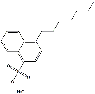 4-Heptyl-1-naphthalenesulfonic acid sodium salt 구조식 이미지
