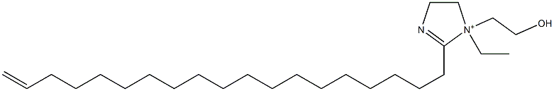 1-Ethyl-1-(2-hydroxyethyl)-2-(18-nonadecenyl)-2-imidazoline-1-ium Structure