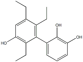 2',5',6'-Triethyl-1,1'-biphenyl-2,3,3'-triol 구조식 이미지