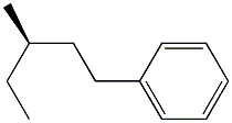 (-)-[(R)-3-Methylpentyl]benzene 구조식 이미지