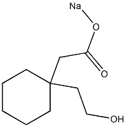 1-(Sodiooxycarbonylmethyl)-1-cyclohexaneethanol 구조식 이미지